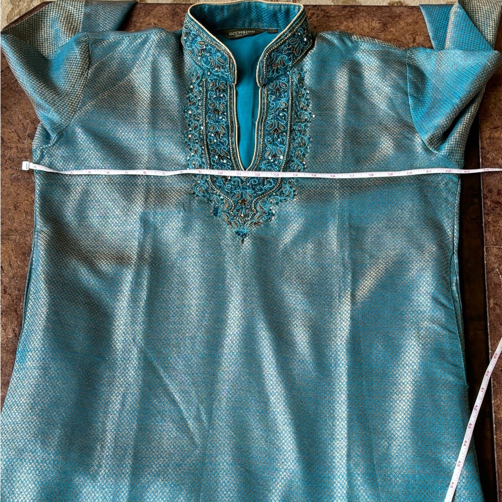 Men’s Indian Sherwani Blue - 2pc